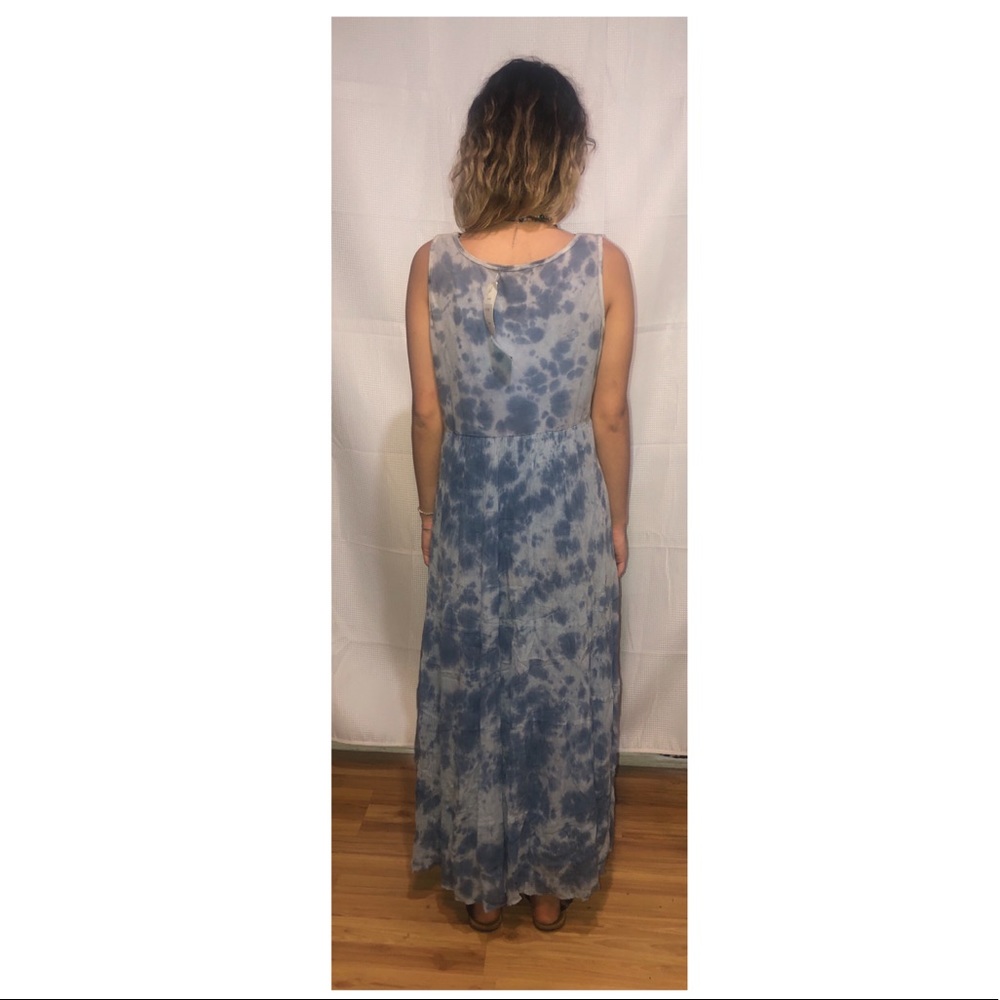 Blue & white Tie Dyed maxi.